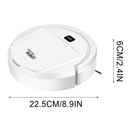 Robot Vacuum Cleaner, 4 in 1 Ultra Thin Low Operation Intelligent Sweeping Mopping Robot,for Hard Floor, Pet Hair and Low-Piled Carpet,Quiet,Integral Memory Multiple Cleaning Modes Vacuum White.