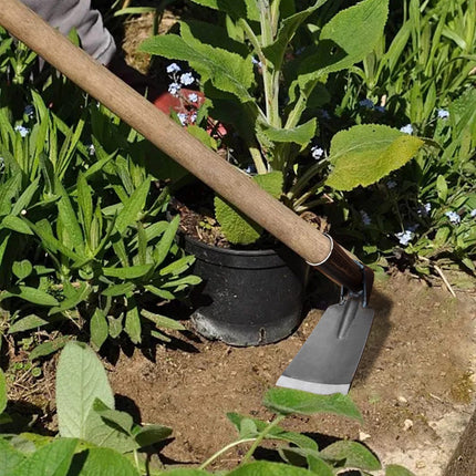 Cetilox Outdoor Hoe Garden Tool -Garden Hula Hoes for Weeding Gardening - Weeding Loop Stirrup Hoe for Planting Vegetables Flower Hoes - Planting Vegetables Flower Hoes Without handle A.