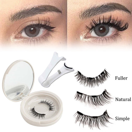 Magnetic Lashes - Magnetic Eyelashes Natural Look, Magnetic Lashes Kit, Lashes, Reusable Natural Look No Glue Needed Magnetic Eyelashes with Applicator, No Glue Needed Easy to Wear and Remove B.