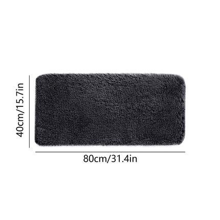 Washable Runner Rug for Bedroom Living Room Rug - 40 x 15.7 Inch Bath Mats Red Soft Fluffy Hallway Runner Rug, Non-Slip Indoor Carpet for Kitchen Laundary Room Decor Entryway Bathroom Red.