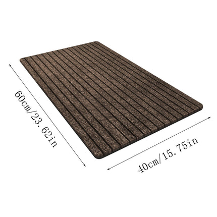 40 x 24 Inch Absorbent Door Mat - Customizable Size, Durable & Stylish, Perfect for Living Room, Kitchen, and Entryway, Easy to Clean Coffee.