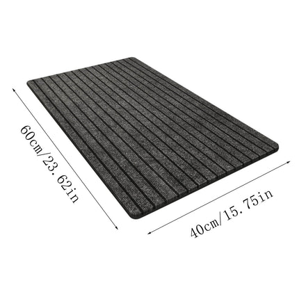 40 x 24 Inch Absorbent Door Mat - Customizable Size, Durable & Stylish, Perfect for Living Room, Kitchen, and Entryway, Easy to Clean Gray.