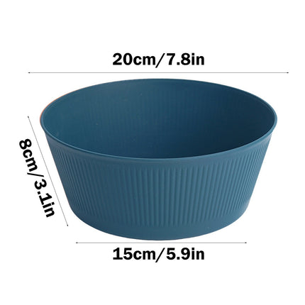 Unbreakable Large Cereal Bowl - Wheat Straw Bowls Salad bowls Microwave and Dishwasher Safe Salad Bowls, Stackable Color Kitchen Bowls for Serving, Soup, Oatmeal, Pasta, Noodles Blue.