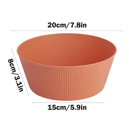 Unbreakable Large Cereal Bowl - Wheat Straw Bowls Salad bowls Microwave and Dishwasher Safe Salad Bowls, Stackable Color Kitchen Bowls for Serving, Soup, Oatmeal, Pasta, Noodles Orange.