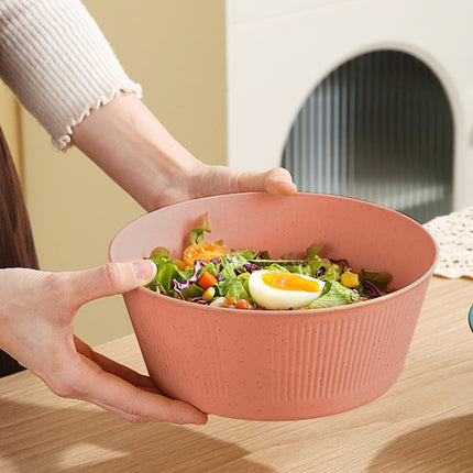 Unbreakable Large Cereal Bowl - Wheat Straw Bowls Salad bowls Microwave and Dishwasher Safe Salad Bowls, Stackable Color Kitchen Bowls for Serving, Soup, Oatmeal, Pasta, Noodles Orange.