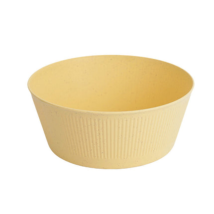 Unbreakable Large Cereal Bowl - Wheat Straw Bowls Salad bowls Microwave and Dishwasher Safe Salad Bowls, Stackable Color Kitchen Bowls for Serving, Soup, Oatmeal, Pasta, Noodles Yellow.