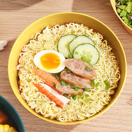 Unbreakable Large Cereal Bowl - Wheat Straw Bowls Salad bowls Microwave and Dishwasher Safe Salad Bowls, Stackable Color Kitchen Bowls for Serving, Soup, Oatmeal, Pasta, Noodles Yellow.