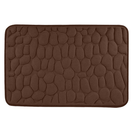 40 x 24 Inch Cotton Bathroom Floor Mat - Super Soft, Water Absorbent, Non-Slip, Machine Washable, Ideal for Bathroom, Bedroom, and Kitchen Coffee.