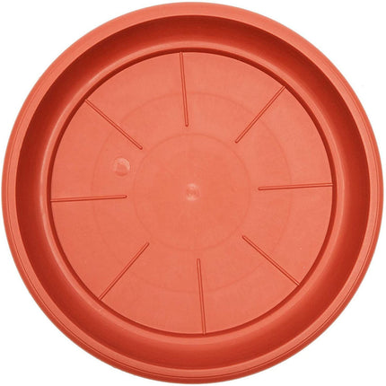 Heavy Duty Plastic Plant Saucer - 8 Inch Round Flower Pot Drip Tray, Durable Flowerpot Base for Indoor/Outdoor Use, Water Catcher for Potted Plants, Easy to Clean, Black B.