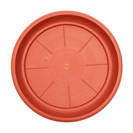 Heavy Duty Plastic Plant Saucer - 8 Inch Round Flower Pot Drip Tray, Durable Flowerpot Base for Indoor/Outdoor Use, Water Catcher for Potted Plants, Easy to Clean, Black B.