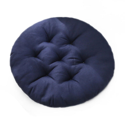 Round Bar Stool Cushion - Round Soft Chair Cushions Home Floor Pillow Indoor Corduroy Chair Pads Office Seat Cushion, Comfortable Sitting for Wooden or Metal Stools Black.