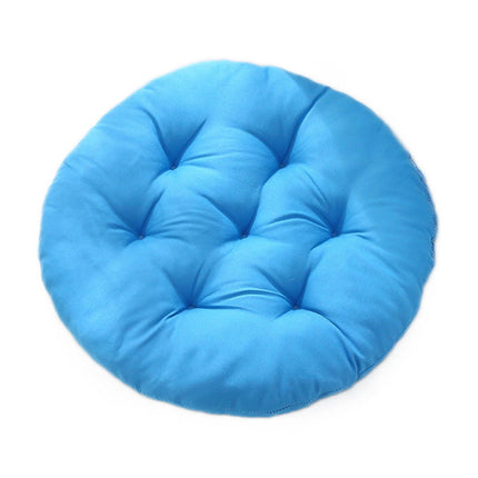 Round Bar Stool Cushion - Round Soft Chair Cushions Home Floor Pillow Indoor Corduroy Chair Pads Office Seat Cushion, Comfortable Sitting for Wooden or Metal Stools Blue.