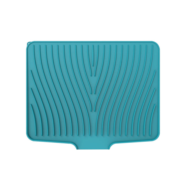40x33 Inch Extra Large Kitchen Countertop Draining Silicone Tray - No Punching, Waterproof Drying Pad for Dishes,Water Diverting, Anti-Accumulating, Multifunctional Counter Protector for Kitchen Use green.