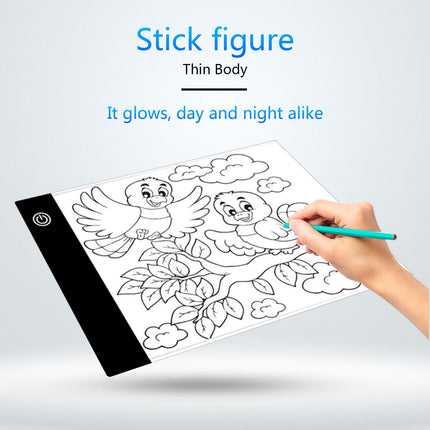 Portable A3 LED Tracing Light Box - 15.75x13.2 Inch Slim Light Pad with USB Power, Adjustable Brightness for Artists, Sketching, Animation & Design A.