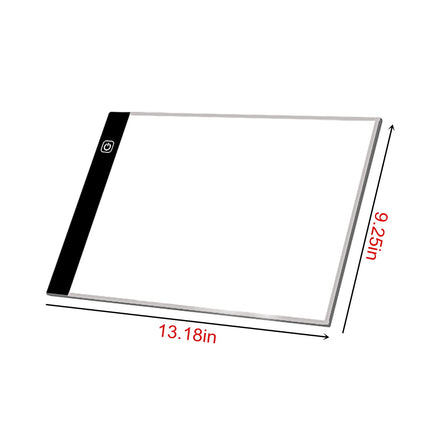 Portable A3 LED Tracing Light Box - 15.75x13.2 Inch Slim Light Pad with USB Power, Adjustable Brightness for Artists, Sketching, Animation & Design B.
