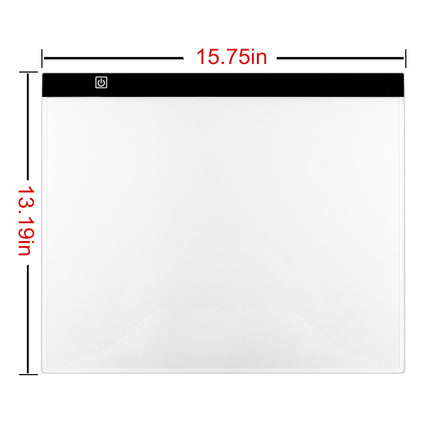 Portable A3 LED Tracing Light Box - 15.75x13.2 Inch Slim Light Pad with USB Power, Adjustable Brightness for Artists, Sketching, Animation & Design C.