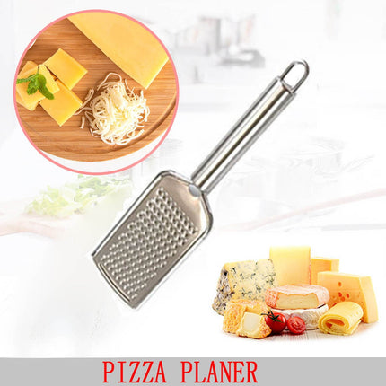 Cheese Grater – Hand-held Stainless Steel Zester for Kitchen, 9.33x2.36in, Non-Clogging Razor Blade for Grating Cheese, Ginger, Chocolate, Garlic, Carrot, Lemon & More, Easy Storage Loop.