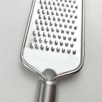 Cheese Grater – Hand-held Stainless Steel Zester for Kitchen, 9.33x2.36in, Non-Clogging Razor Blade for Grating Cheese, Ginger, Chocolate, Garlic, Carrot, Lemon & More, Easy Storage Loop.