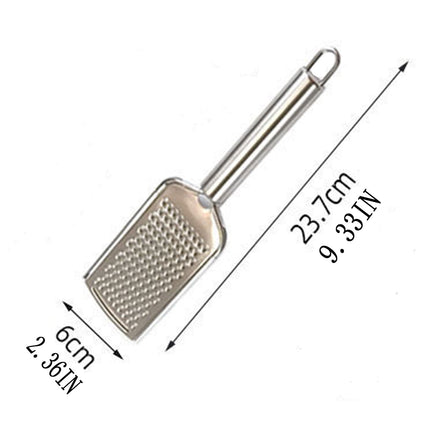 Cheese Grater – Hand-held Stainless Steel Zester for Kitchen, 9.33x2.36in, Non-Clogging Razor Blade for Grating Cheese, Ginger, Chocolate, Garlic, Carrot, Lemon & More, Easy Storage Loop.