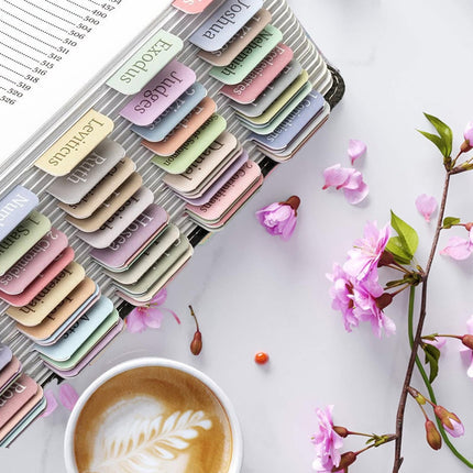 Bible Guidance Tabs with Book Tabs & Blank Customizable Tabs – 7.87 x 5.5 inches, Easy Apply & Removable, Bible Navigation Aid for Efficient Study, Personalize Favorite Verses, No Residue Multicolor.