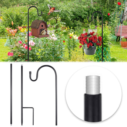 Garden Hooks for Outdoor Lanterns, Garden Hooks for Hanging Plants, Solar Lights, Small Shepherds Hooks for Outdoor, Plant Poles 100CM.