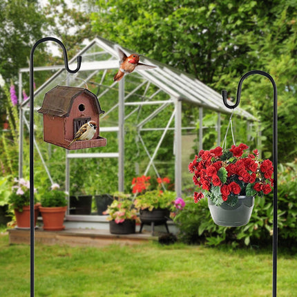 Garden Hooks for Outdoor Lanterns, Garden Hooks for Hanging Plants, Solar Lights, Small Shepherds Hooks for Outdoor, Plant Poles 100CM.