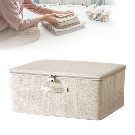 Lockable Adult Toy Bag Storage Organizer Toy Bag Storage Bins Case with Zipper Lid for Women and Men Clothes Container,(Multisize) 15" x 10" x 6.3" B.