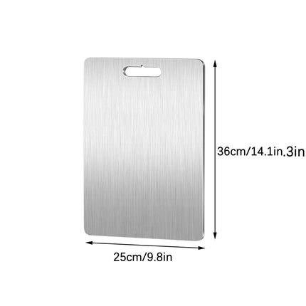 Pure Titanium Cutting Boards,Dishwasher Safe Titanium Cutting Board for Kitchen Durable, Double-Sided, Hygienic 18.4" x 12" Silvery.