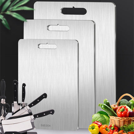Pure Titanium Cutting Boards,Dishwasher Safe Titanium Cutting Board for Kitchen Durable, Double-Sided, Hygienic 18.4" x 12" Silvery.