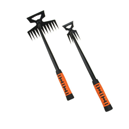 2025 Upgraded Weed Puller Tool, Weeding Artifact Uprooting Weeding Tool Weed Remover Tool 4 Teeth Manganese Steel Weed Pulling Tool, Weeder Tool Dual Purpose Manual Weeders Tool for Garden (19.7inch) A.