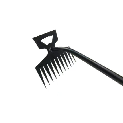 2025 Upgraded Weed Puller Tool, Weeding Artifact Uprooting Weeding Tool Weed Remover Tool 4 Teeth Manganese Steel Weed Pulling Tool, Weeder Tool Dual Purpose Manual Weeders Tool for Garden (19.7inch) A.