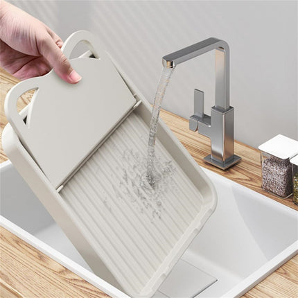 Silicone Spoon Rest with Lid, Heat-Resistant Foldable Utensil Holder for Spatulas, Kitchen Counter Organizer, Stove Top Safe Gray 7.28x5.51x4.13' 7.28" x 5.51" x 4.13" Gray.