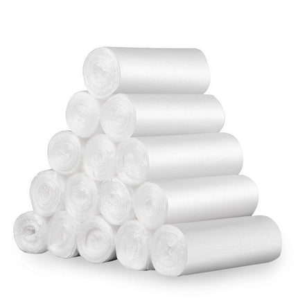 CGZQFEI 3PC Flat Mouth Rolled Trash Bags – 20 Gallon Thickened Plastic Garbage Bags for Household & Commercial Use, Heavy Duty & Leakproof Design 3pc White.