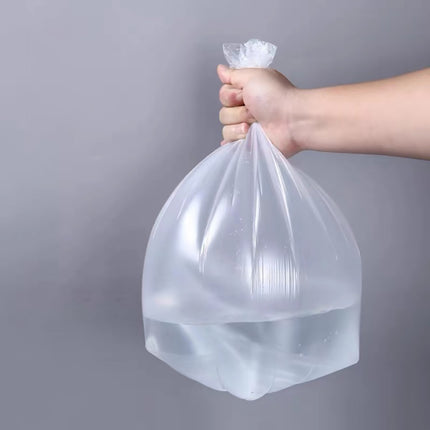 CGZQFEI 3PC Flat Mouth Rolled Trash Bags – 20 Gallon Thickened Plastic Garbage Bags for Household & Commercial Use, Heavy Duty & Leakproof Design 3pc White.