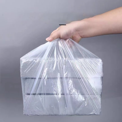 CGZQFEI 3PC Flat Mouth Rolled Trash Bags – 20 Gallon Thickened Plastic Garbage Bags for Household & Commercial Use, Heavy Duty & Leakproof Design 3pc White.