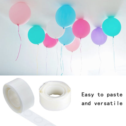 Glue Point, 1000 Pcs Clear Balloon Glue, Removable Adhesive Dots, Double Sided Dots of Glue Tape for Balloons, Craft Glue Points Dots Sticky Dots or Wedding Decoration, 10 Roll, 2Inches 2" White*10 Roll.