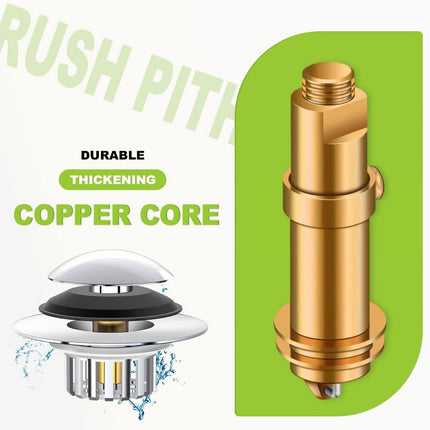 Universal Bath Drain Stopper and Cover, Bathtub Drain Stopper, Replaces Lift and Turn, Tip-Toe and Trip Lever drains for Tub, EZ Installation and Clearing, 1.4x2.0 1.4" x 2.0" Silver.