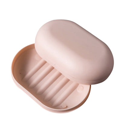 Bar Soap Holder Dish 1 Pack for Shower, Travel Soap Case with Lid for Gym, Camping Essentials, Travel Size Toiletries, Portable, Leakproof 2.76" x 4.33" Pink.