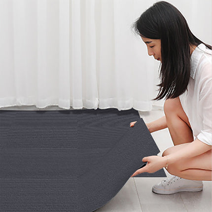 Carpet Tiles Peel and Stick, Self Adhesive Carpet Floor Tile, Anti-Slip Squares Soft Padded Carpet Tiles for Kitchen Bedrooms Indoor Outdoor（24" x 24"） 24" x 24" Brown.