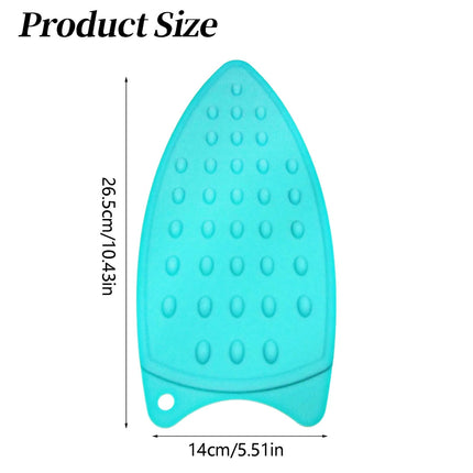 Silicone Anti-Slip Iron Rest Pad for Ironing Board, Heavy Duty Iron Rest Plate, Hot Heat Resistant Steam Compact Mat (Sky Blue/1 Pack) 5.51x10.43 5.51" x 10.43" Sky Blue/1 Pack.
