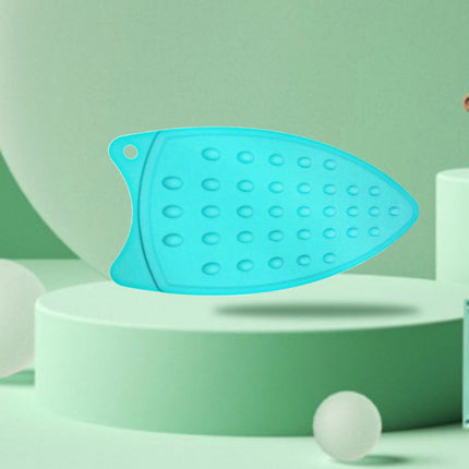Silicone Anti-Slip Iron Rest Pad for Ironing Board, Heavy Duty Iron Rest Plate, Hot Heat Resistant Steam Compact Mat (Sky Blue/1 Pack) 5.51x10.43 5.51" x 10.43" Sky Blue/1 Pack.