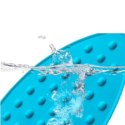 Silicone Anti-Slip Iron Rest Pad for Ironing Board, Heavy Duty Iron Rest Plate, Hot Heat Resistant Steam Compact Mat (Sky Blue/1 Pack) 5.51x10.43 5.51" x 10.43" Sky Blue/1 Pack.