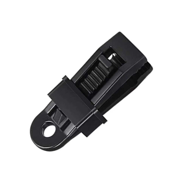 Tarp Clips Heavy Duty Lock Grip,Tarp Clamps for Cover Awnings, Outdoor Camping, Caravan Canopies, Car Covers, 10 PCS Per Pack (Black) 0.98x0.86x3.18 0.98" x 0.86" x 3.18" Black.