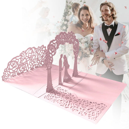 Wedding Cards for Bride and Groom - Pop-Up Congratulations Card with Money Holder for Cash Gift – Elegant Marriage Card for Son & Daughter in Law (Dark Blue) 5.12x7.09 5.12" x 7.09" White.