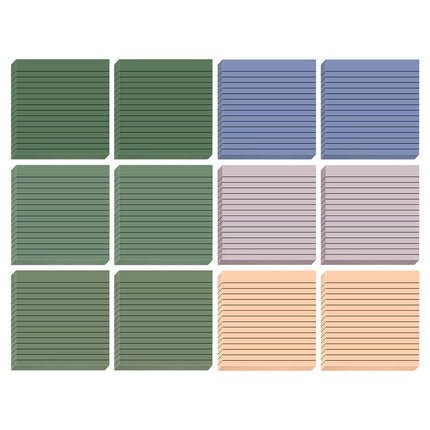Lined Sticky Notes 3x3 Inches, Light Purple Black Ruled Self-Stick Pads, Easy to Post for Home, Office, Notebook, 1 Pack (30 Sheets/Pad) Green3 3" x 3" Beige.