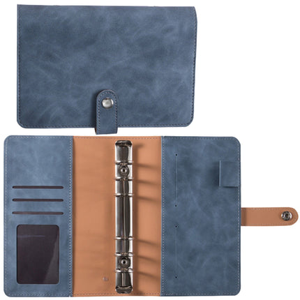 A6 PU Leather Notebook Binder Planner Budget Organizer Round Ring Binder Cover Magnetic Personal Planner Binder with 12 Binder Pocket Binder Zipper Folder for Bill Planner (Red) 4.92x7.48 4.92" x 7.48" Red.