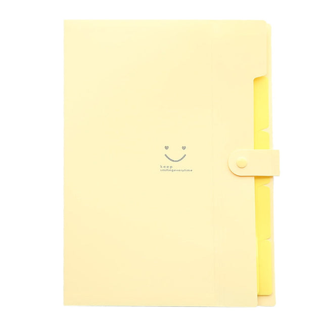 5 Pocket Accordion File Organizer - Letter Size Expanding Folder, Back to School Portable Document Manager for Receipts & Homework Pink(Beige,12.6x9.29x0.75") Beige.