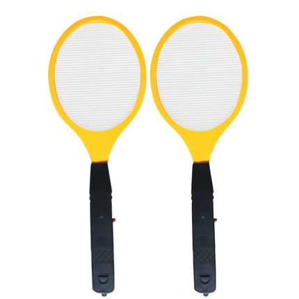 2 Pack Large Electric Mosquito Swatter Racket - Rechargeable Bug Zapper for Indoor Outdoor Use, Safety Mesh, Powerful Fly Killer, Ergonomic Handle Insect Pest Control (19x7.1in).