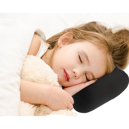 38cm×20cm Bone-Shaped Office Nap Pillow - Soft Foam Headrest for Travel, Plane, Car, Sofa & Bed | Portable Backrest Pillow with Soft Fabric for Comfortable Lunch Break Naps Office & Home(red) black.