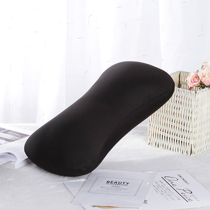 38cm×20cm Bone-Shaped Office Nap Pillow - Soft Foam Headrest for Travel, Plane, Car, Sofa & Bed | Portable Backrest Pillow with Soft Fabric for Comfortable Lunch Break Naps Office & Home(red) black.